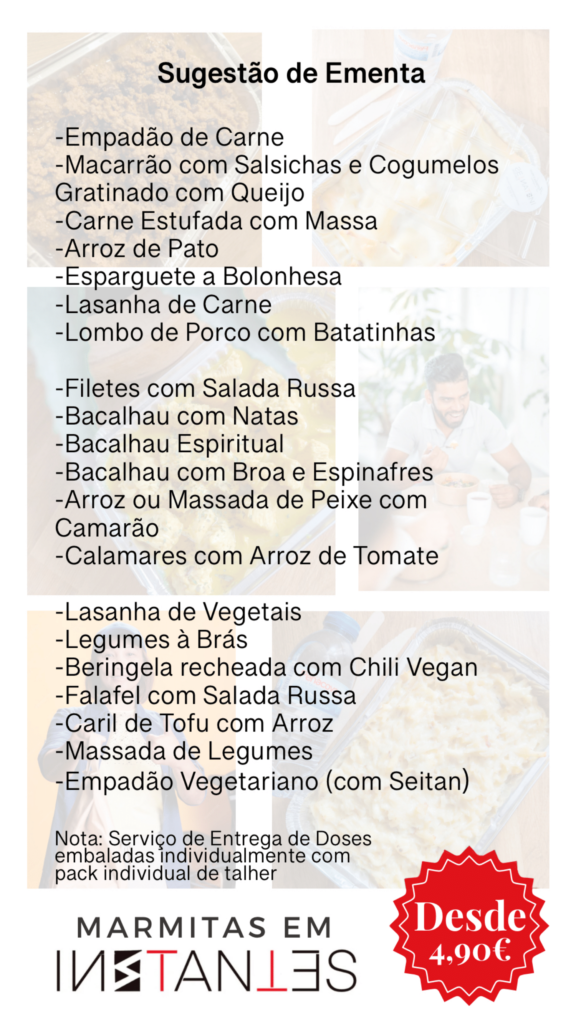marmita refeição barato domicílio